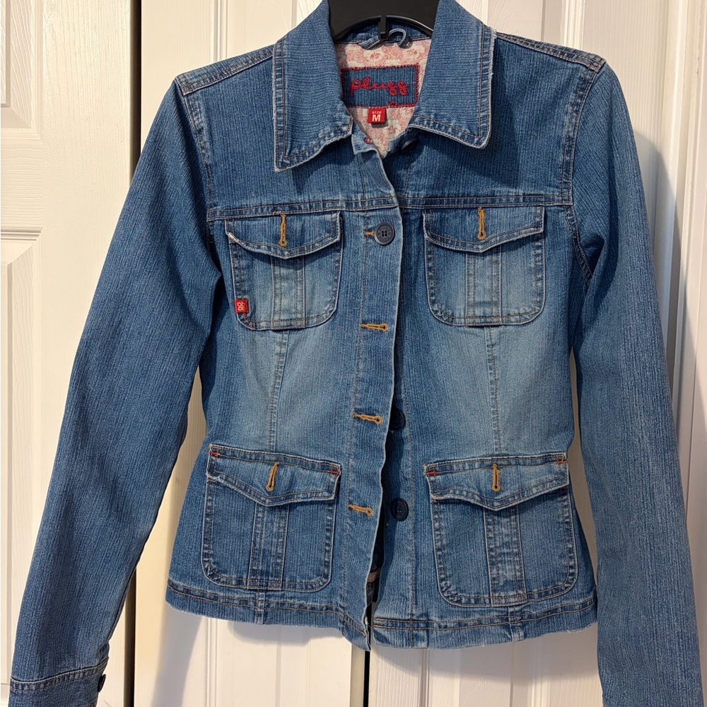 Plugg Women's Blue Denim Jean Jacket